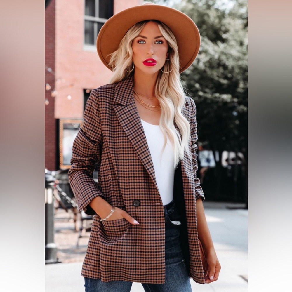 Houndstooth Blazer from Vici